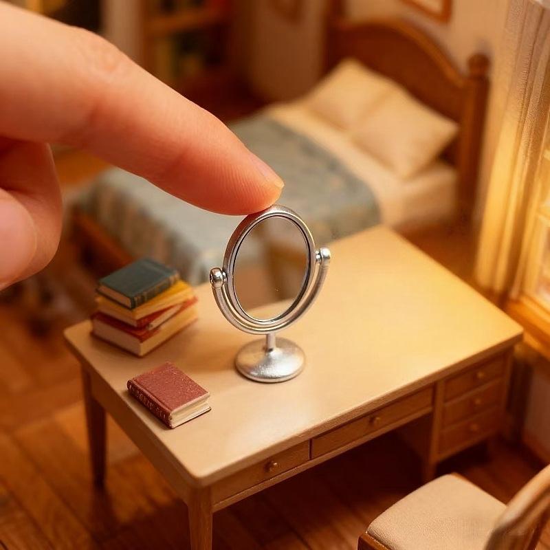 1Pcs Miniature Retro Mirror Dr - Outdoor Furniture Vintage review and price