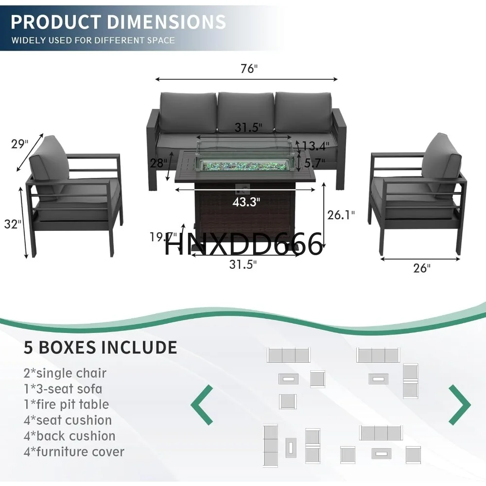 Patio Furniture Set with Fire  - Outdoor Furniture Set With Fire Pit review and price