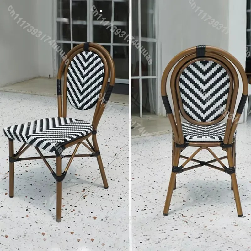 Stackable Rattan Chair French  - Outdoor Furniture For Cafe review and price
