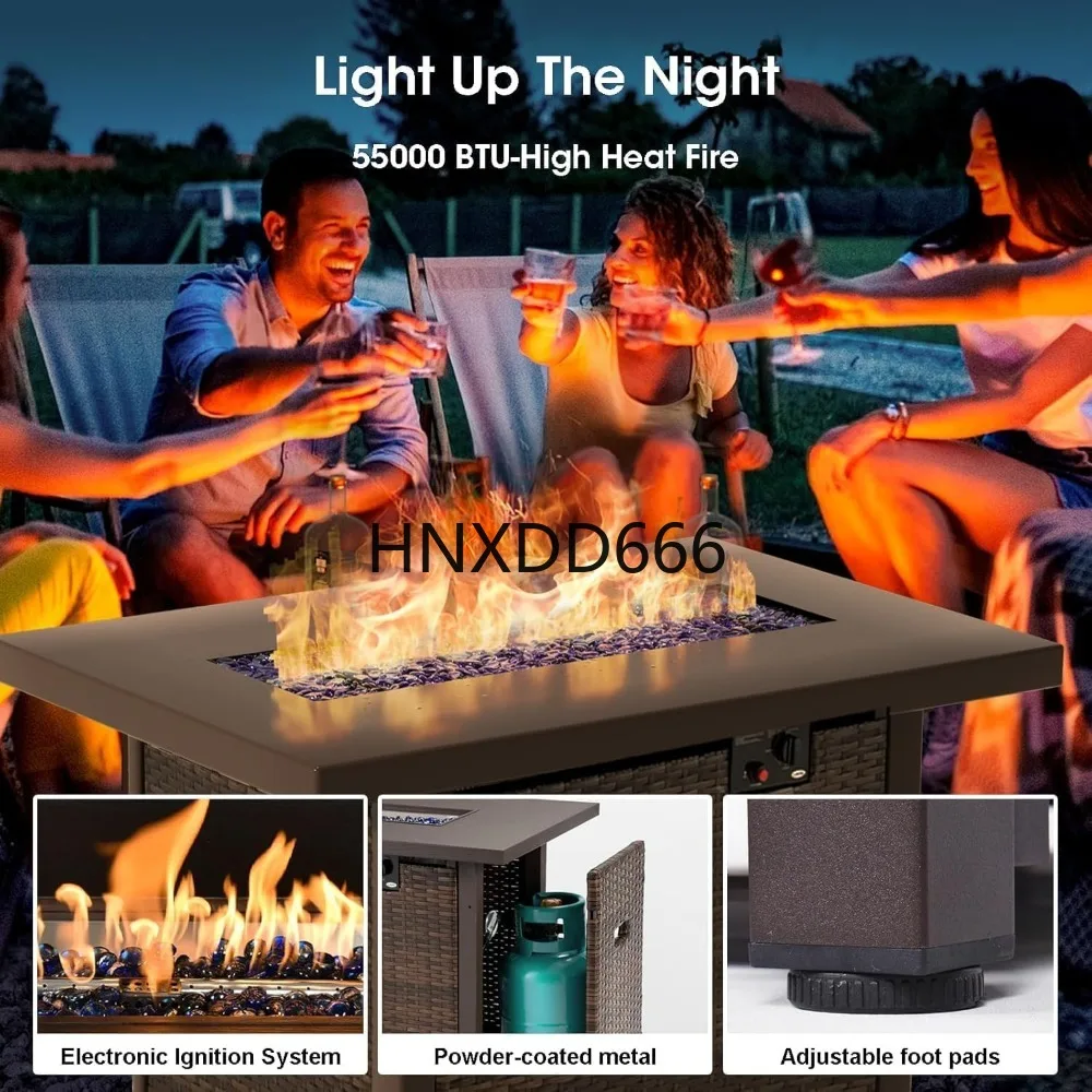 7 Piece Patio Furniture Set wi - Outdoor Furniture Set With Fire Pit review and price