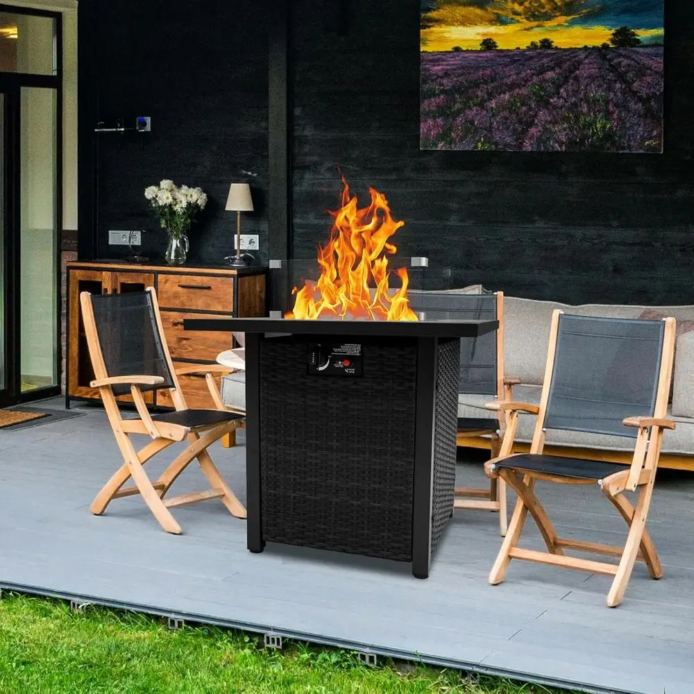 Wicker Outdoor Patio Furniture - Outdoor Furniture Set With Fire Pit review and price