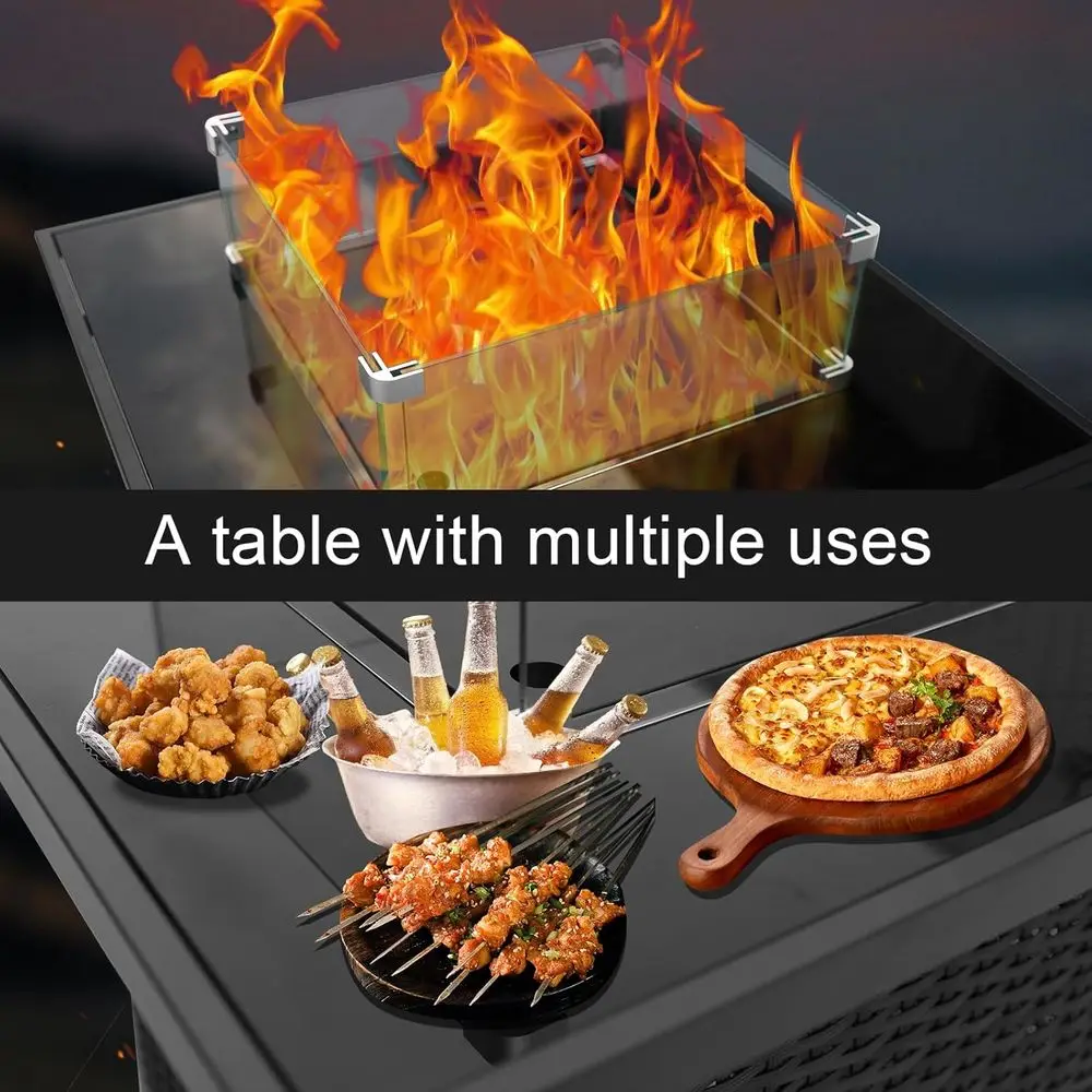 Wicker Outdoor Patio Furniture - Outdoor Furniture Set With Fire Pit review and price