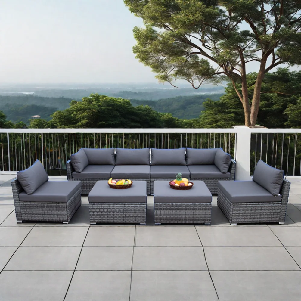 Contemporary Outdoor Furniture - Outdoor Furniture Set With Fire Pit review and price