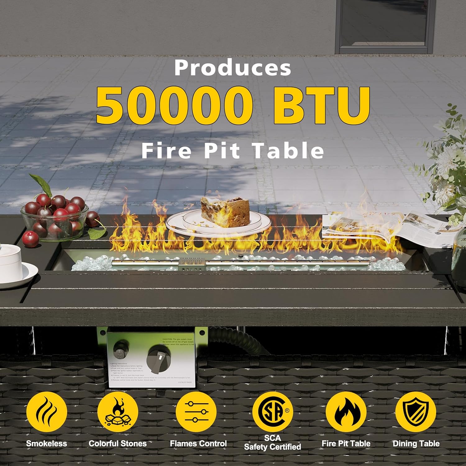 Patio Furniture Set with Fire  - Outdoor Furniture Set With Fire Pit review and price