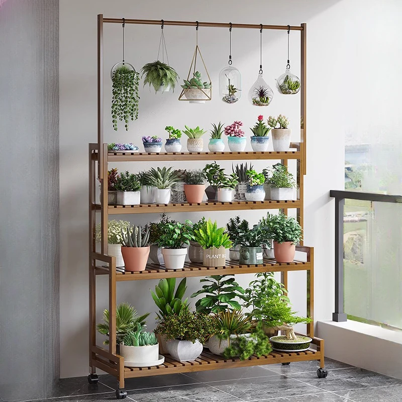 Modern Solid Wood Plant Shelve - Outdoor Furniture Types review and price