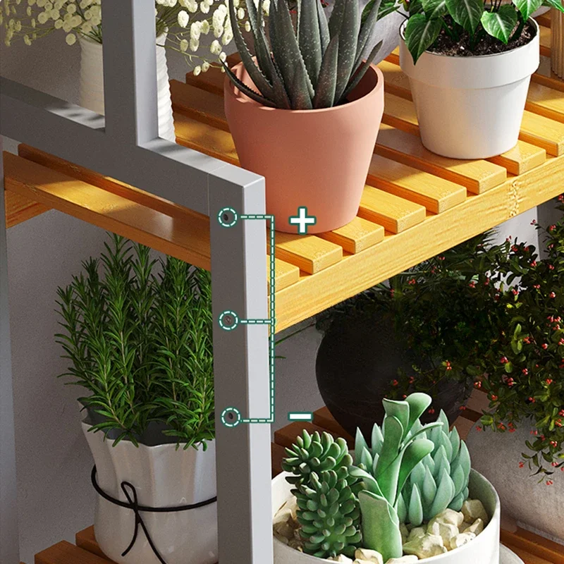Modern Solid Wood Plant Shelve - Outdoor Furniture Types review and price