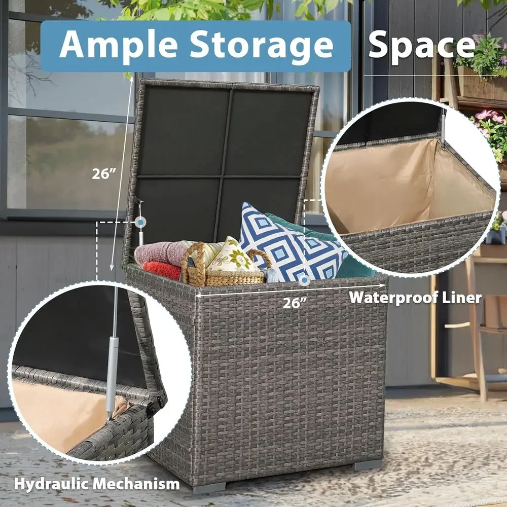 8-Piece Patio Furniture Set wi - Outdoor Furniture Set With Fire Pit review and price
