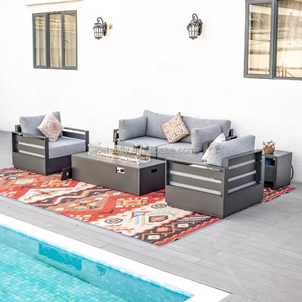 Villa Hotel Outdoor Furniture  - Outdoor Furniture Set With Fire Pit review and price