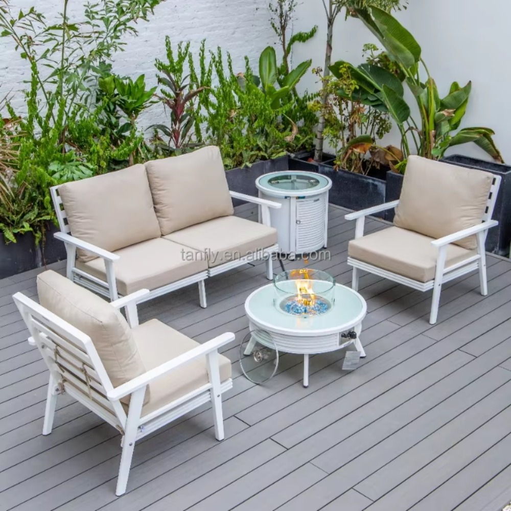 Villa Hotel Outdoor Furniture  - Outdoor Furniture Set With Fire Pit review and price