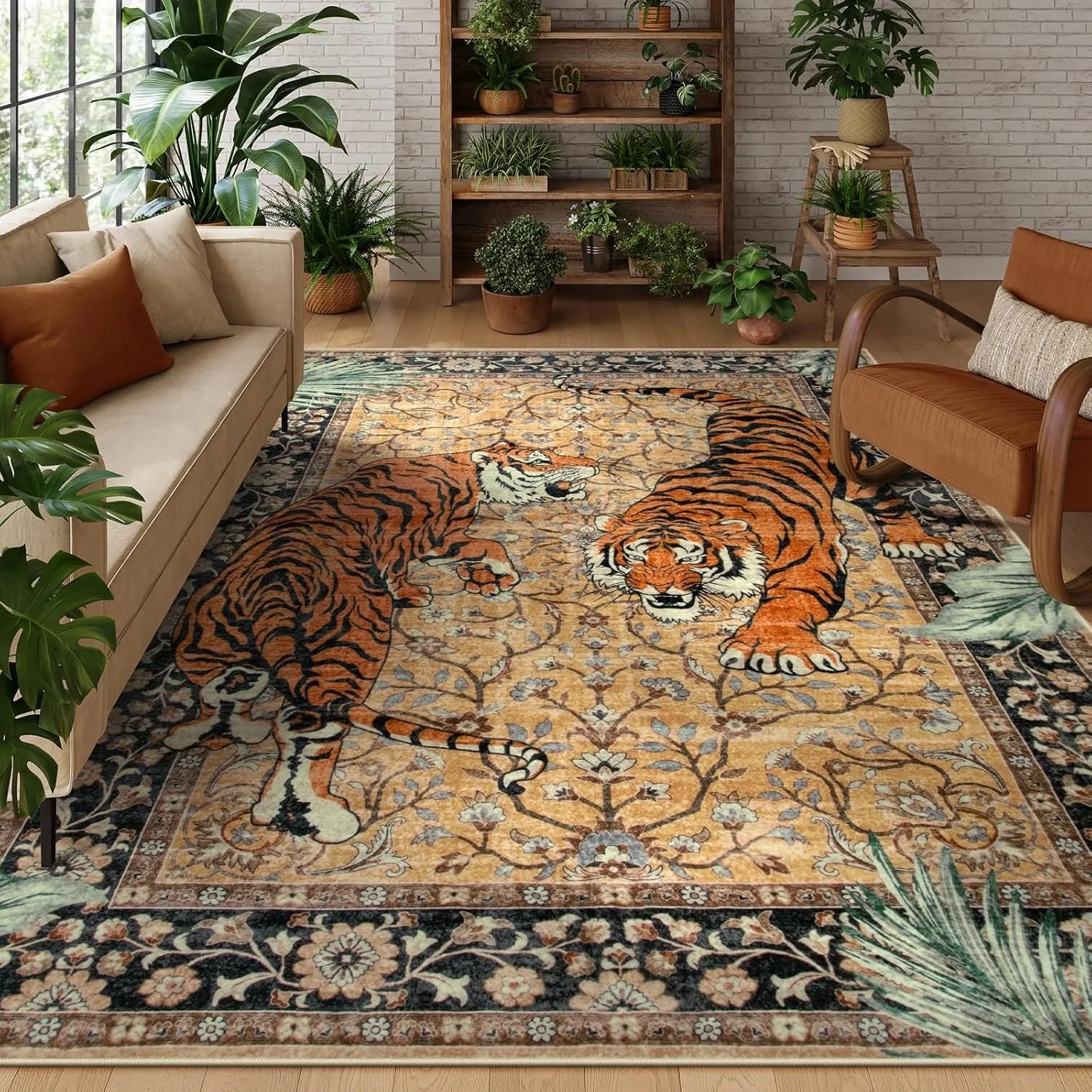 Jungle Tiger Rug for Living Ro - Outdoor Furniture For Cafe review and price