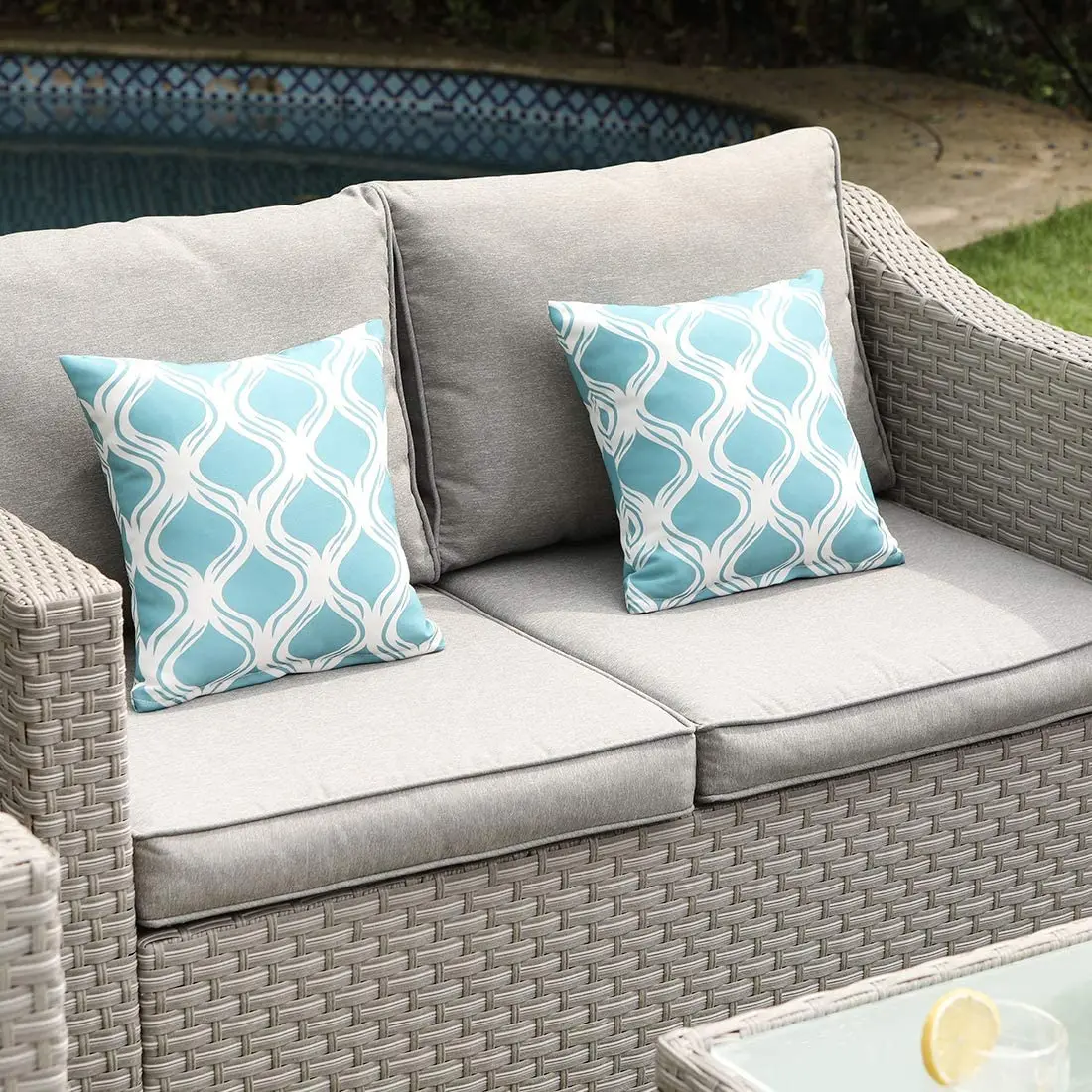 -Outdoor Furniture 5-Piece Wic - Outdoor Furniture Set With Fire Pit review and price
