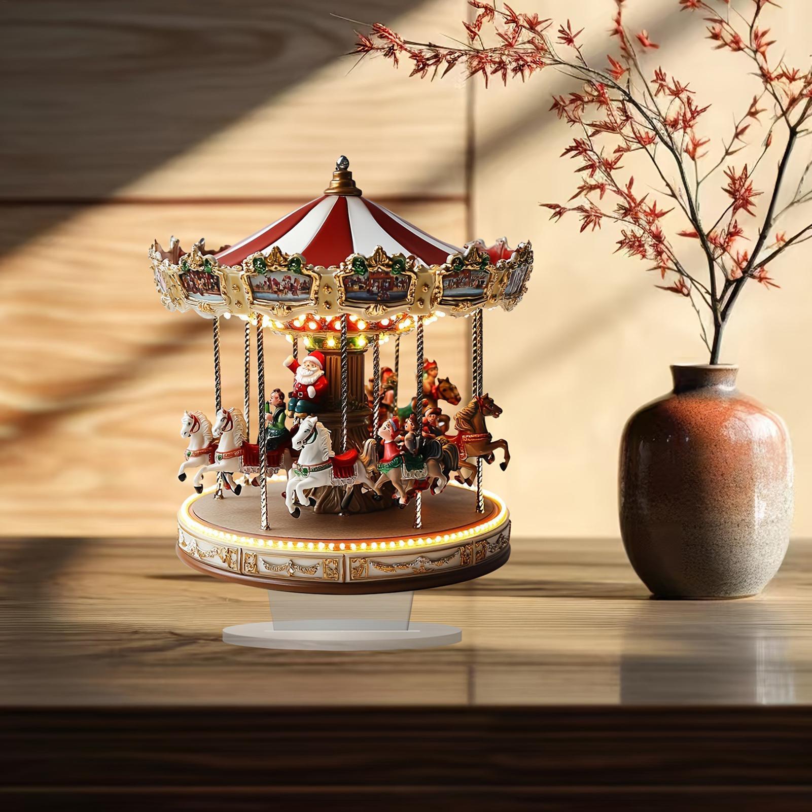 Christmas Table Decor Carousel - Outdoor Furniture Vintage review and price