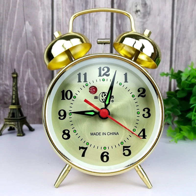 Metal Mechanical Alarm Clock C - Outdoor Furniture Vintage review and price
