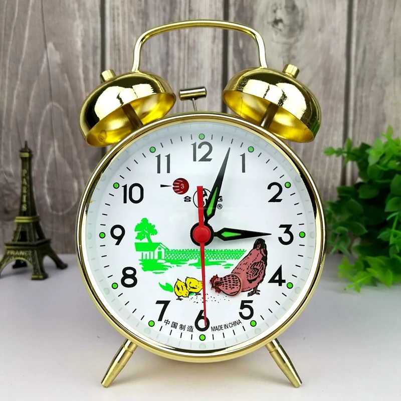 Metal Mechanical Alarm Clock C - Outdoor Furniture Vintage review and price