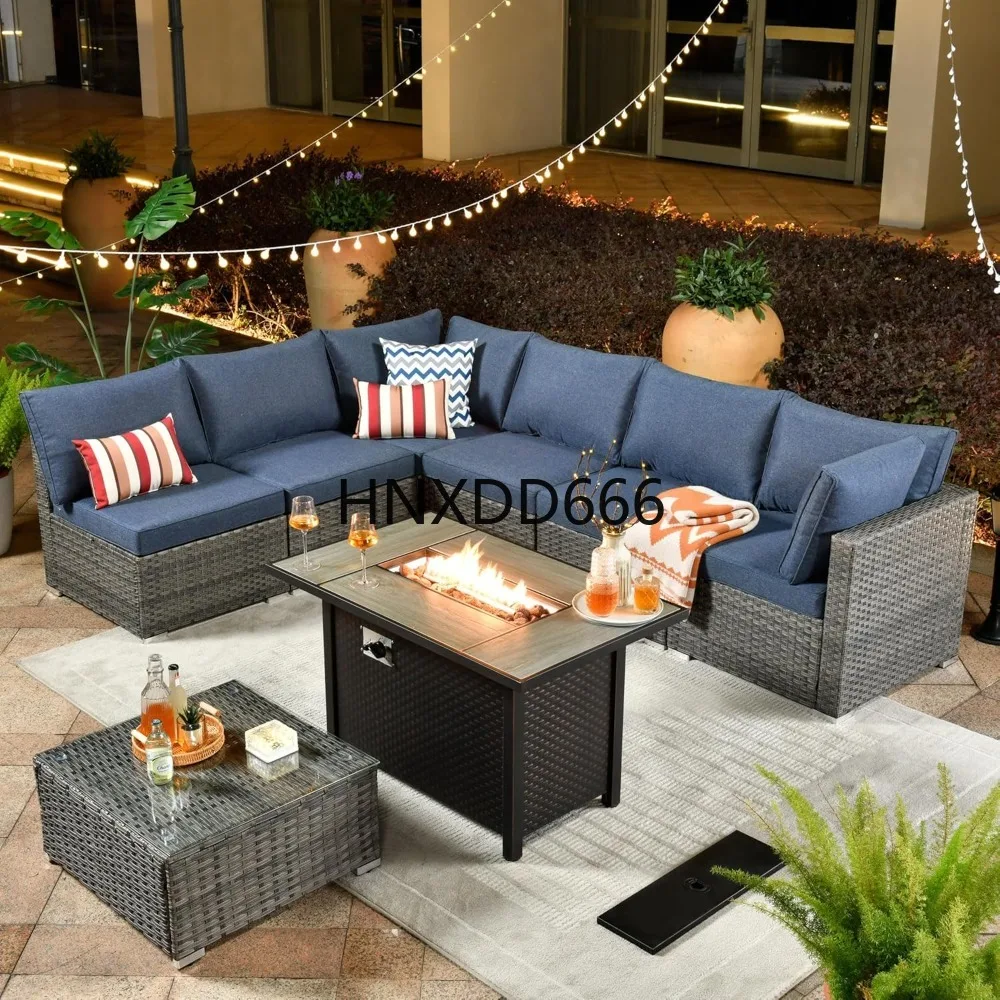 Outdoor 8 Piece Patio Furnitur - Outdoor Furniture Set With Fire Pit review and price