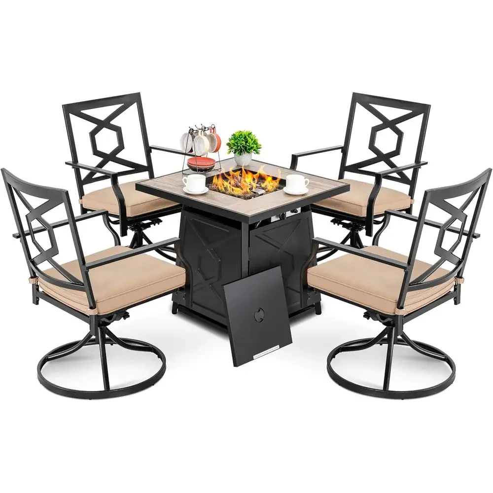 5-Piece Outdoor Patio Furnitur - Outdoor Furniture Set With Fire Pit review and price