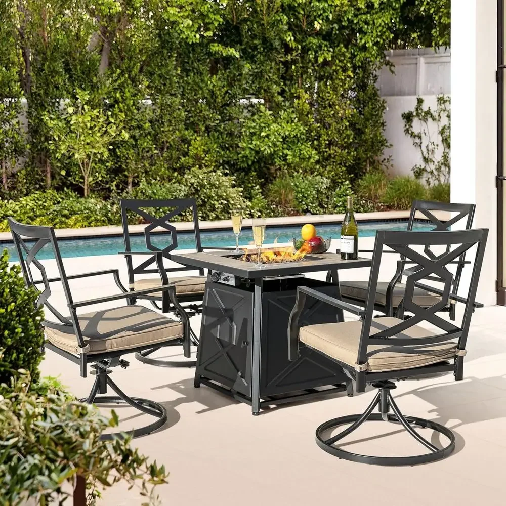 5-Piece Outdoor Patio Furnitur - Outdoor Furniture Set With Fire Pit review and price